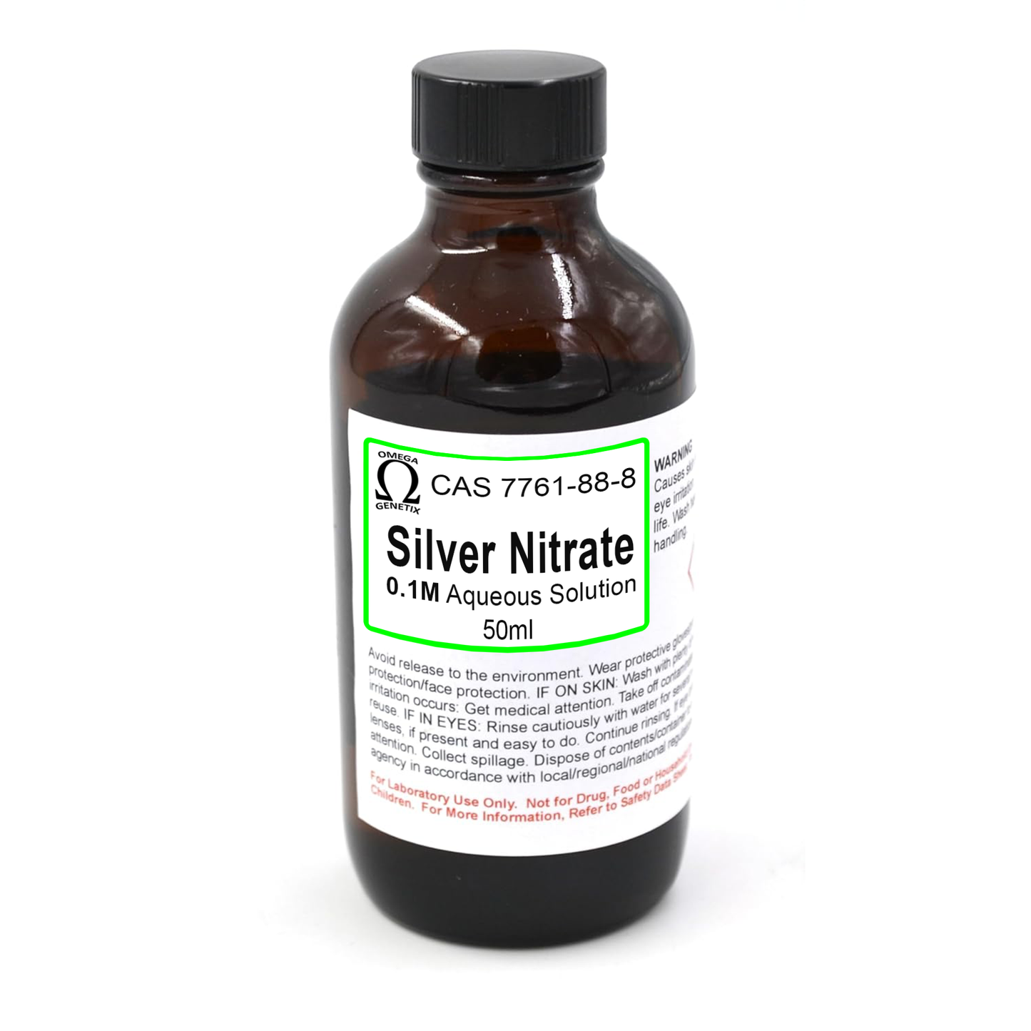 Silver Nitrate Solution, 0.1M, 50mL