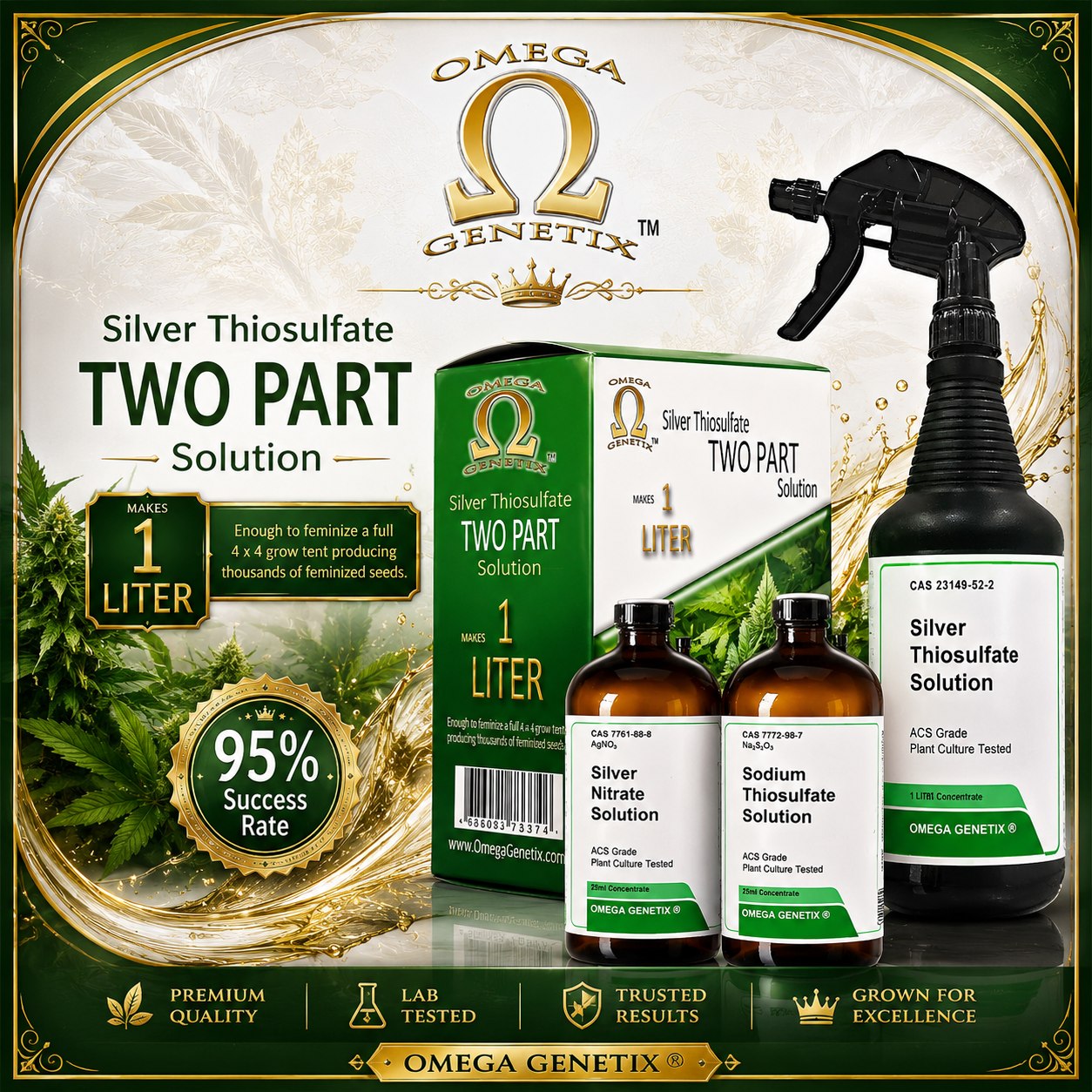 Silver Thiosulfate Two Part Solution, 1 Liter