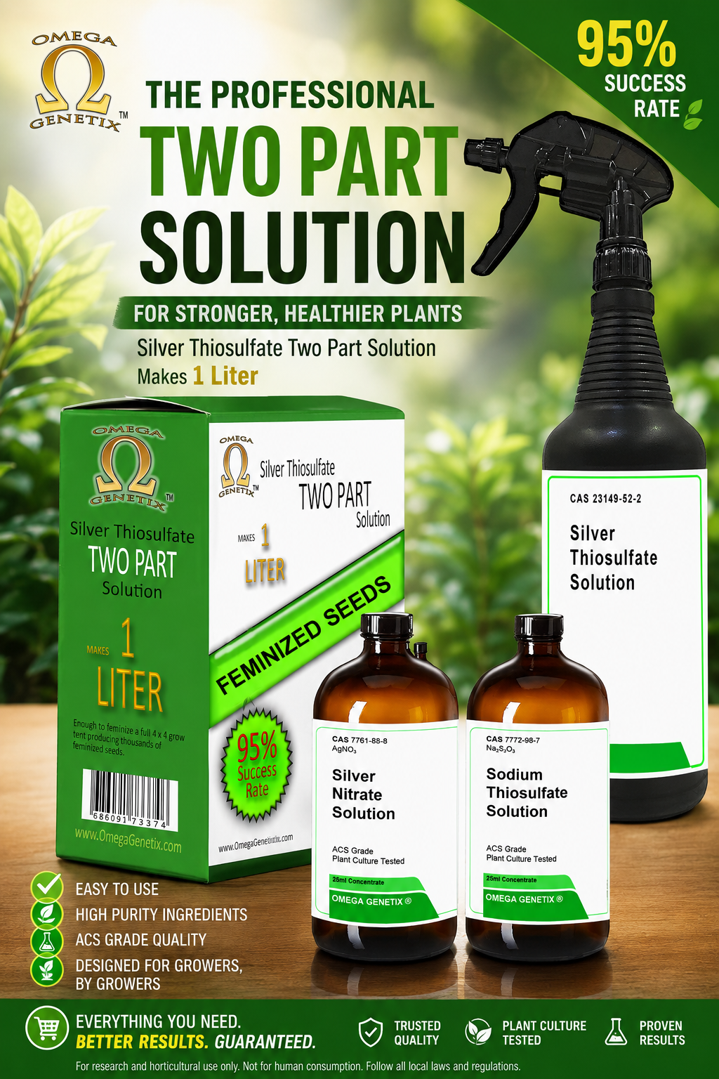 Silver Thiosulfate Two Part Solution, 1 Liter